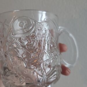 Vintage "The Riddler" — Batman Clear Embossed Glass Collector's Mug